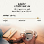 peets coffee, dark roast decaf, 100% arabica, single serve coffee pods, 32 count box