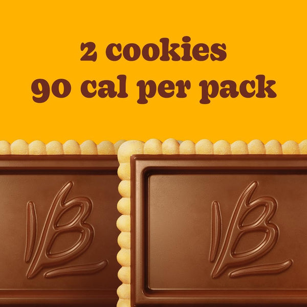 Bauducco Choco Biscuit Cookies, Individually Wrapped, 25.3 oz, Pack of 40
