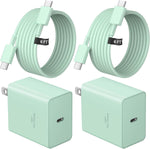 USB C Charger Type C Charger Fast Charging 10FT 45W Samsung Chargers 2-Pack with iPhone Air/17/17 Plus/17 Pro/17 Pro Max/16/16 Plus/16 Pro/16 Pro Max/15/15 Pro Max/iPad Pros/Galaxy S25 S24,Android