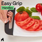 GORILLA GRIP Reversible Kitchen Cutting Board Set of 3, US Designed, Nonporous, Dishwasher Safe, Black