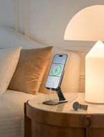 Lamicall Ultra-Thin Phone Stand for Desk, Height Adjustable, Sturdy Weighted Base, Thick Case Friendly