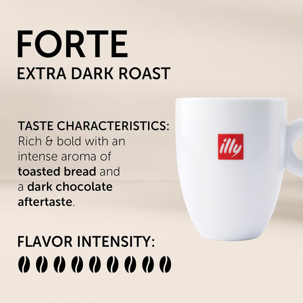 Illy Forte K Cup Coffee Pods, 10 Count, 100% Arabica Beans, Keurig Compatible