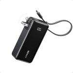 Anker Nano 3-in-1 Portable iPhone Charger, 10,000mAh Power Bank with Built-in USB-C Cable and Foldable Wall Plug, 30W Max Battery Pack, Travel Essentials for iPhone 17/16/15 Series, Galaxy, MacBook