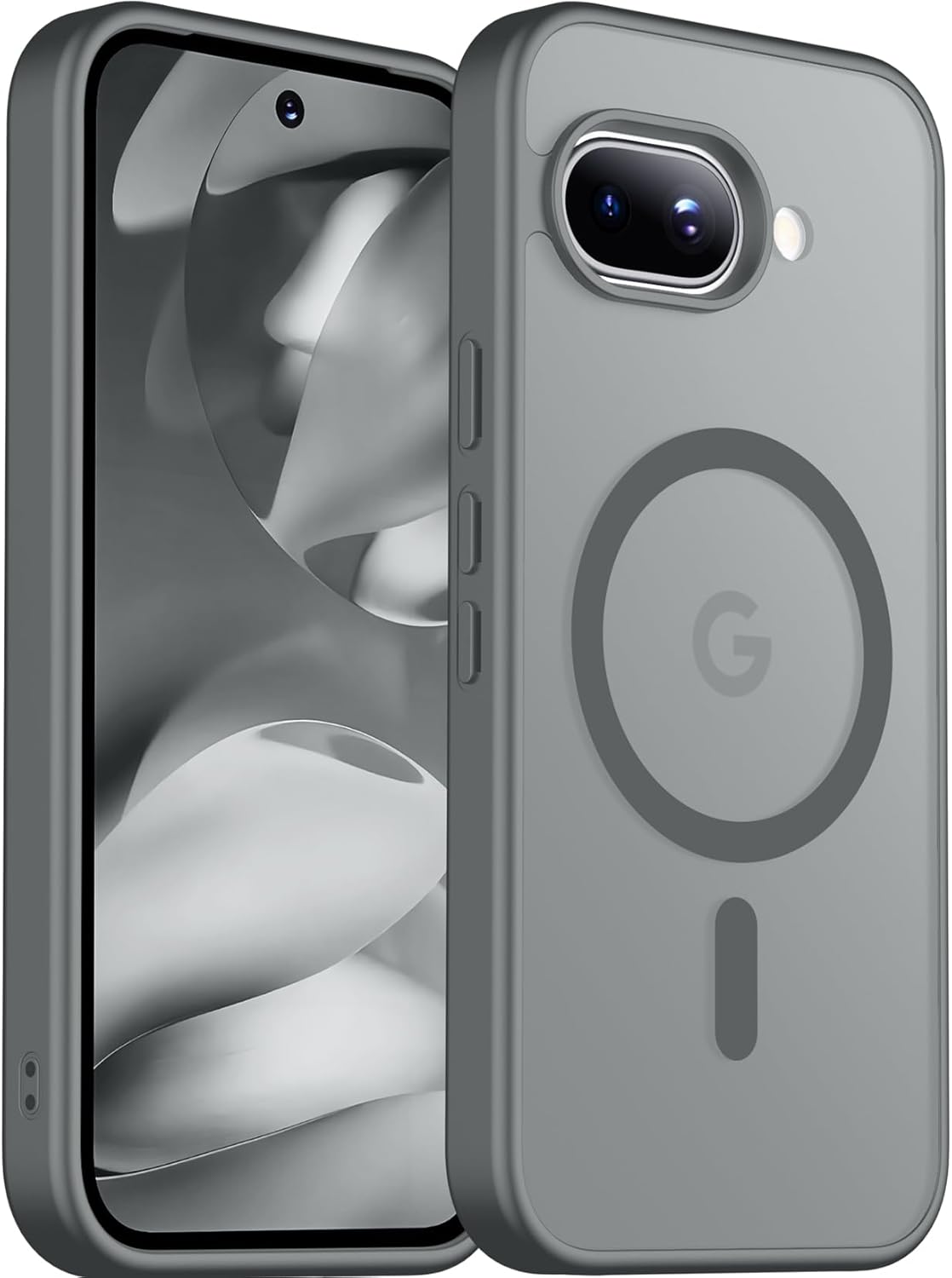 SPIDERCASE Magnetic Case for Google Pixel 10 Pro XL, Military Grade | Slim Translucent Matte | Drop Protection | Shockproof | Anti-Fingerprint | Black