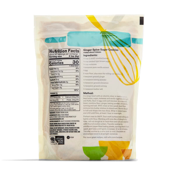 365 by Whole Foods Market, Organic Light Brown Sugar, 24 Ounce, Non-GMO and Resealable
