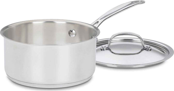 Cuisinart 1.5 Quart Saucepan w/Cover, Chef's Classic Stainless Steel Cookware Collection, 719-16