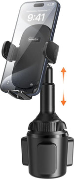 APPS2Car Universal Car Cup Phone Holder | Quick Extension Long Arm | 360° Swivel | Adjustable for iPhone, Samsung, Google, and All Smartphones | Stable & No Shake Design
