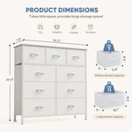 DUMOS Dresser for Bedroom Storage Organizer with 9 Drawers