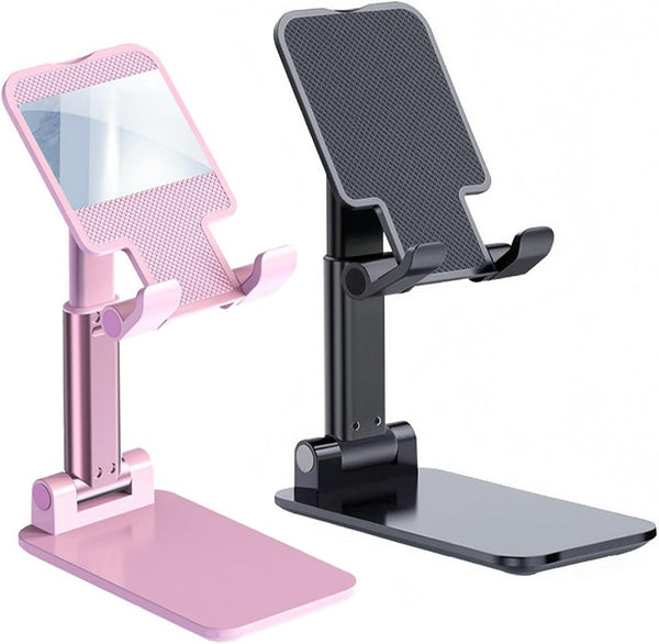 Adjustable Angle Height Phone Stand for Desk Compatible with iPhone and Smartphones