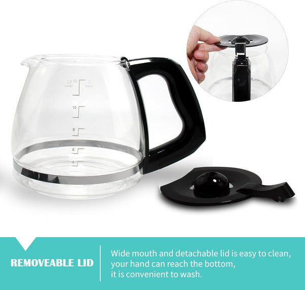 12-Cup Replacement Carafe Compatible with Black and Decker Coffee Makers