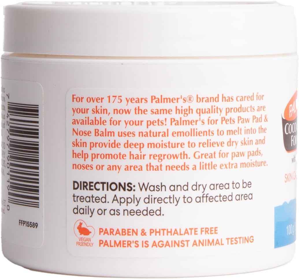 Palmer's for Pets Cocoa Butter Fragrance Free Paw Pad & Nose Balm for Dogs - Dog Skin Soother Balm, Dog Paw Balm for Dry Skin & Pads - Palmer's Cocoa Butter Formula with Vitamin E for Pets