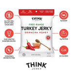 Beef and Turkey Jerky Variety Pack, 8 Pack, 1.0 oz Bags, 2 of Each