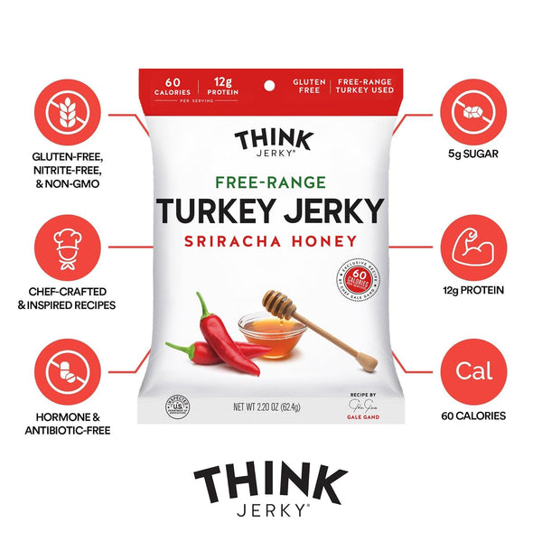 Beef and Turkey Jerky Variety Pack, 8 Pack, 1.0 oz Bags, 2 of Each