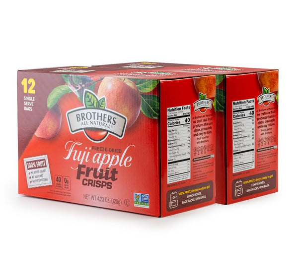 Brothers All Natural Freeze Dried Fruit Crisps Variety Pack 24 Single Serve Bags