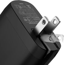 Amazon Basics 65W One-Port GaN USB-C Wall Charger with Power Delivery PD 3.0, Foldable Plug, Portable, Fast Charging for Laptops, Tablets & Phones, Black