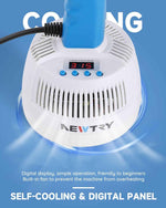 NEWTRY Induction Sealer 20-100mm Heat Handheld Sealing Machine Electromagnetic Bottle Cap Sealer Power & Time Adjustable for Plastic Glass Bottles Caps (110V)