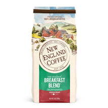New England Coffee Decaffeinated Breakfast Blend Medium Roast Ground Coffee, 10oz Bag, 100% Arabica, Gluten Free, Kosher, Small Batch Roasted