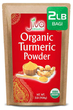 Jiva Organics 1 Pound USDA Organic Turmeric Powder - High Curcumin Content from India
