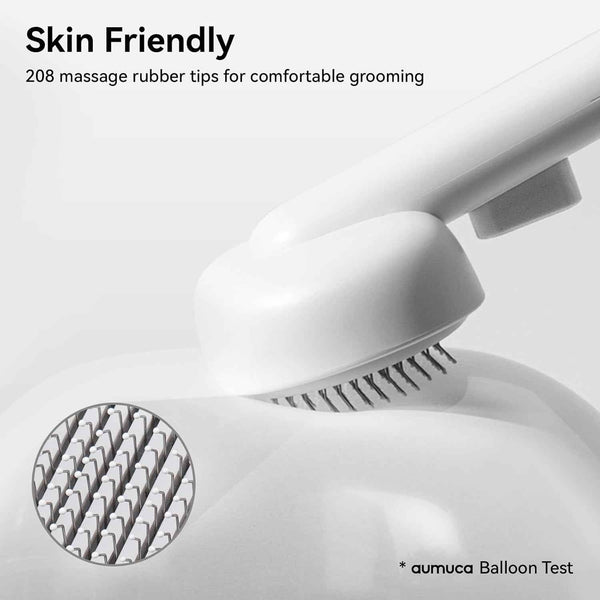 Aumuca cat brush for shedding and grooming indoor cats with long or short hair