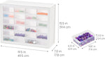 24-Drawer Plastic Storage Organizer for Small Parts and Tools