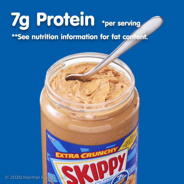 SKIPPY Chunky and Crunchy Peanut Butter Twin Pack 2 x 40oz Gluten-Free Kosher Certified