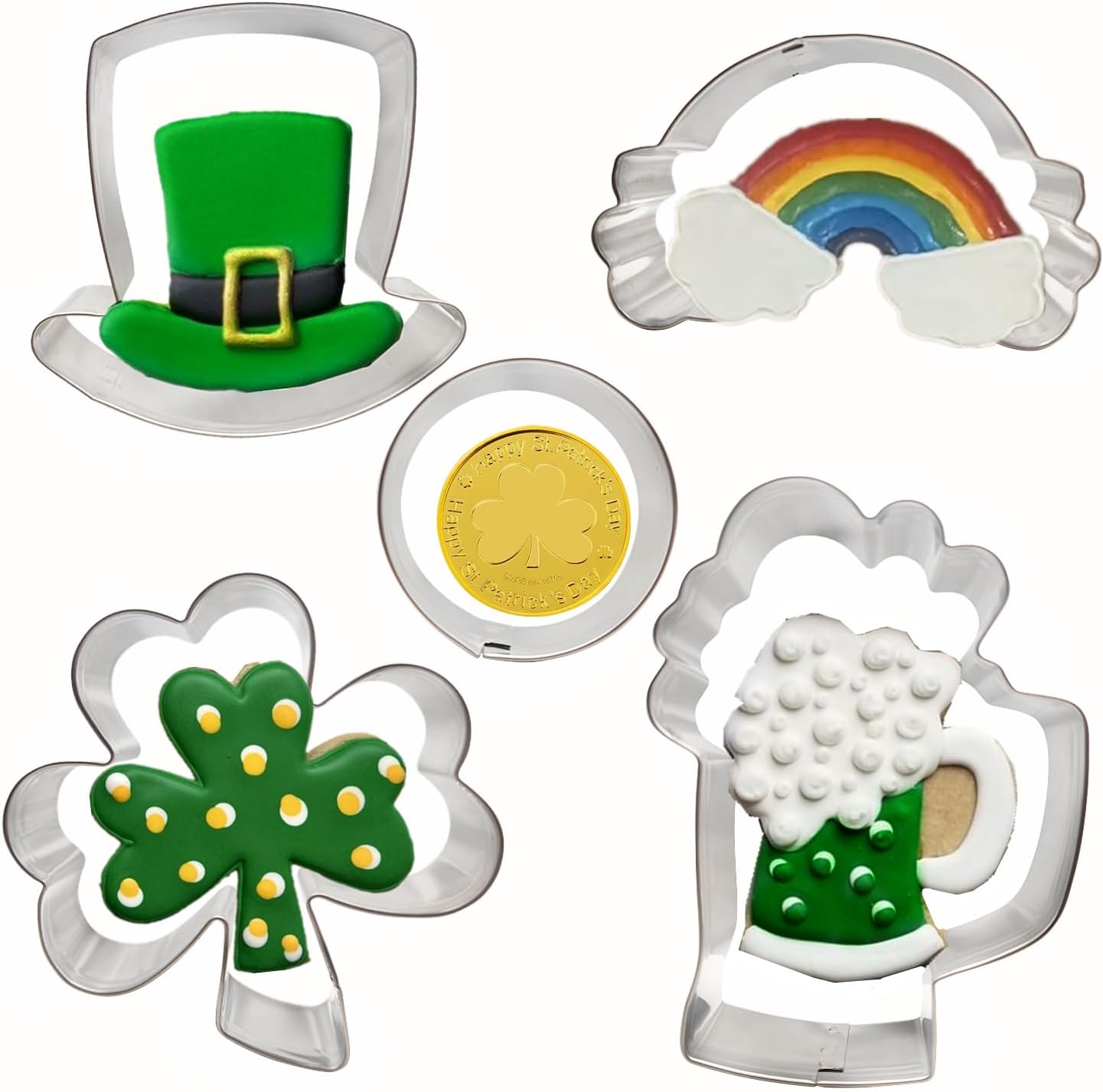 3PCs Gingerbread Man Cookie Cutters, Assorted Size 5.12" 4.13" 3.11" Large Christmas Cookie Cutter Set Molds Holiday Cookies Cutters Shapes,Stainless Steel