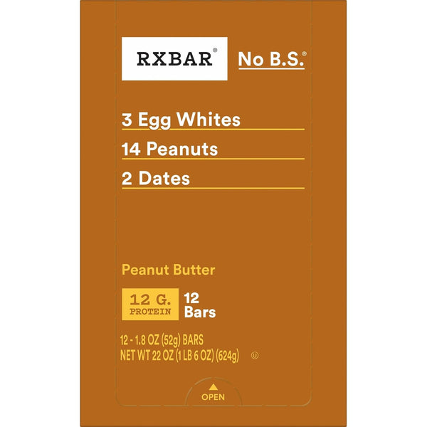 RXBAR Protein Bars, 12g Protein, Gluten Free Snacks, 12 Count, 22oz Box