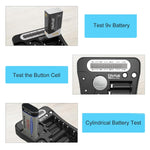 Battery Tester, LCD Display Universal Battery Checker for AA AAA C D 9V CR2032 CR123A CR2 CRV3 2CR5 CRP2 1.5V/3V Button Cell Batteries, 1x AAA Batteries Included