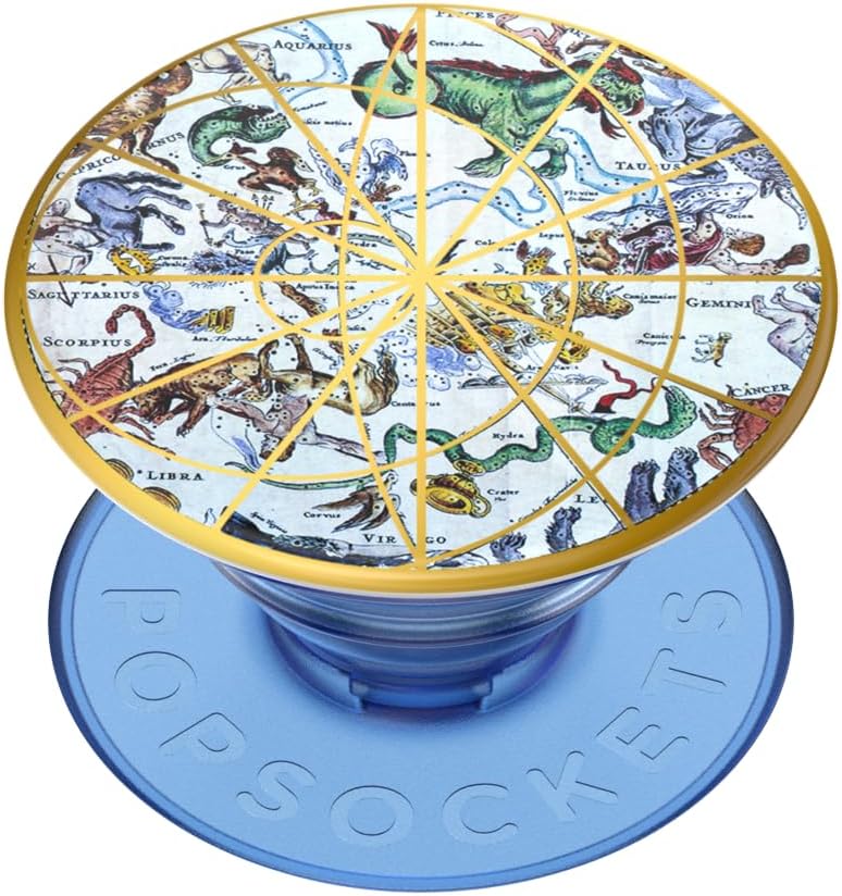 PopSockets Phone Grip for MagSafe with Kickstand, Magnetic Stand, Swappable Top, Secure Hold for iPhone MagSafe Cases, Phone & Tablet Grip - Clear