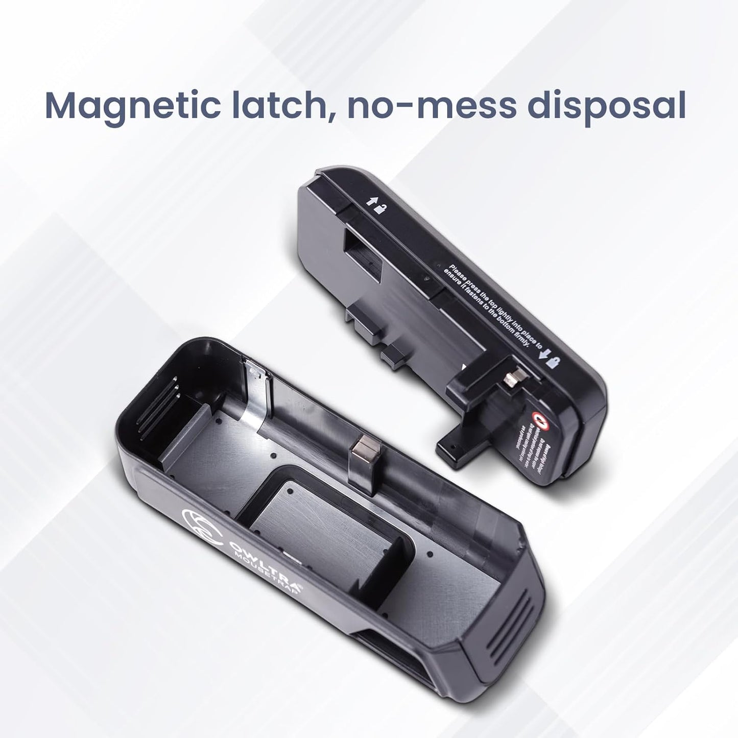 OW-2 Indoor Electric Mouse Trap 2 PCS, Instant Kill Rodent Zapper with Pet Safe Trigger, Black