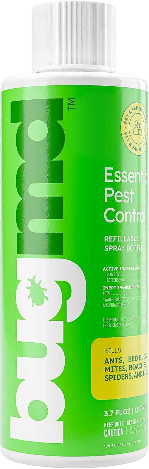 BugMD Ant Killer & Bug Spray - Roach and Cockroach Killer Indoor, Spider Spray for Home, Fly and Insect Defense, Natural, Safe with Essential Oils, Plant-Powered, Pest Control - Starter Kit