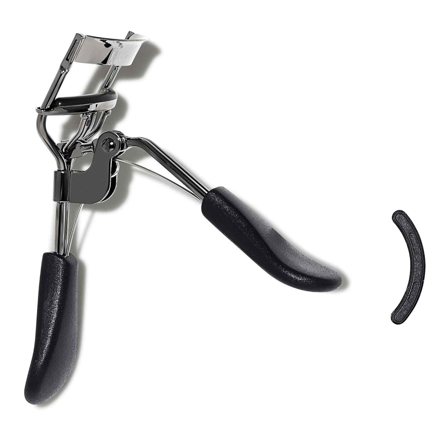 e.l.f. Pro Eyelash Curler, Strong, Contoured, Eye-Opening, Voluminous Lashes, Includes Additional Rubber Replacement Pad, Silver