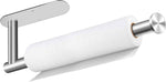 Paper Towel Holder, Self Adhesive or Drilling Paper Towel Holder Under Cabinet, Stainless Steel Black Paper Towel Holders Wall Mount for Kitchen, Bathroom, Sink, Pantry, Fridge
