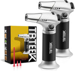 TBTEEK Butane Torch, Kitchen Torch Cooking Torch with Safety Lock & Adjustable Flame for Cooking, BBQ, Baking, Brulee, Creme, DIY Soldering(Butane Not Included)