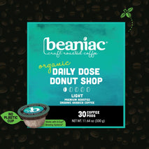 Organic Arabica coffee pods for Keurig brewers, 30 count, compostable