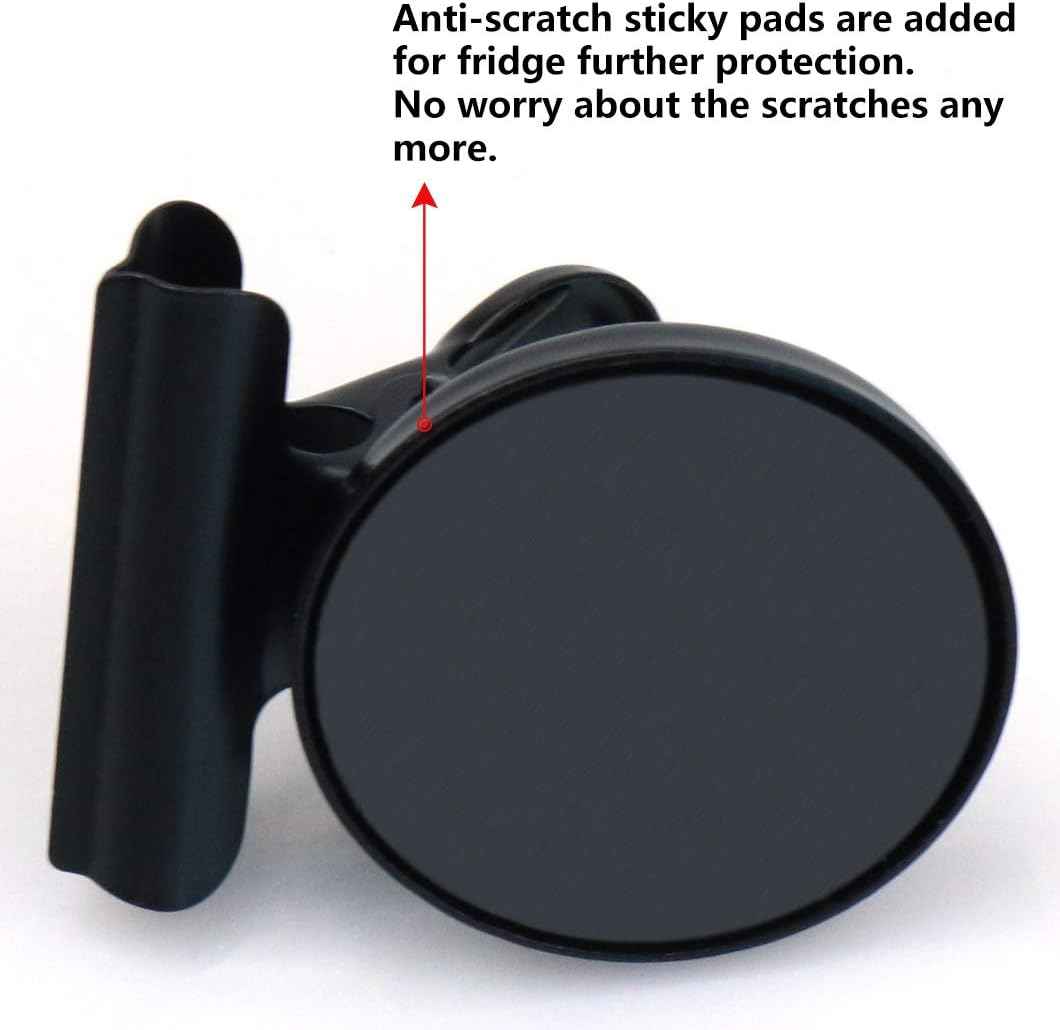 12pack Fridge Magnets Refrigerator Magnets Magnetic Clips Heavy Duty Detailed List Display Paper Fasteners on Home& Office& Teaching (Black, 12)