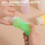 21 Pack Leak Proof Silicone Travel Bottles Set, TSA Approved Containers for Toiletries, Travel Size Accessories and Shampoo Conditioner Bottles with Toiletry Bag (BPA Free)