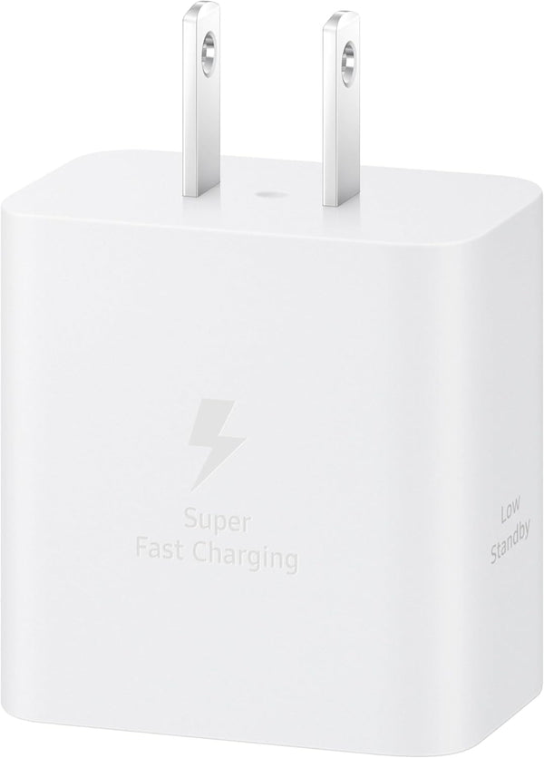 Samsung 25W Wall Charger Power Adapter, Cable Not Included, Super Fast Charging, Compact Design, Energy Efficient, Compatible with Galaxy and USB Type C Devices, Black