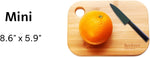 Berkvee small bamboo cutting board set, 2 PCs, FSC-certified, lightweight, BPA free