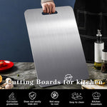Titanium cutting board set of 3 for kitchen and outdoor use