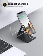 Lamicall Cell Phone Stand for Office Desk - Black