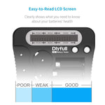Battery Tester, LCD Display Universal Battery Checker for AA AAA C D 9V CR2032 CR123A CR2 CRV3 2CR5 CRP2 1.5V/3V Button Cell Batteries, 1x AAA Batteries Included