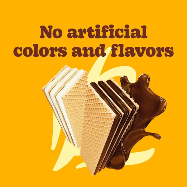 Bauducco Chocolate and Vanilla Wafer Cookies, 28.2oz, Pack of 20