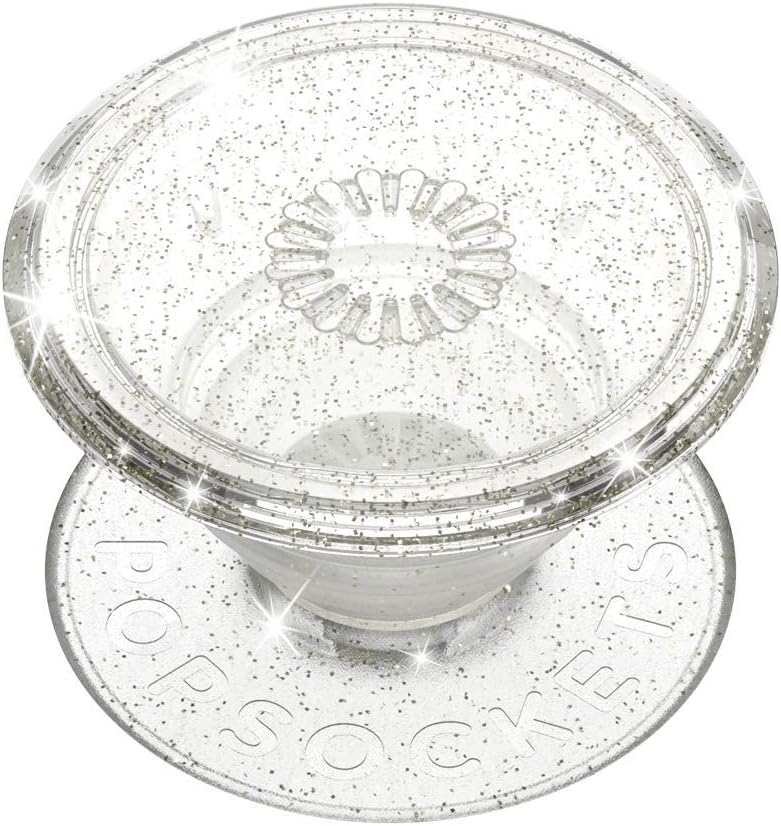 PopSockets Phone Grip for MagSafe with Kickstand, Magnetic Stand, Swappable Top, Secure Hold for iPhone MagSafe Cases, Phone & Tablet Grip - Clear