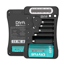Battery Tester, LCD Display Universal Battery Checker for AA AAA C D 9V CR2032 CR123A CR2 CRV3 2CR5 CRP2 1.5V/3V Button Cell Batteries, 1x AAA Batteries Included
