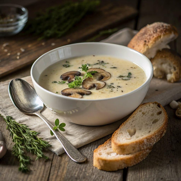 Campbell's 10.5 oz Cream of Mushroom Soup, 12-Pack Canned Condensed Soup for Holiday Recipes