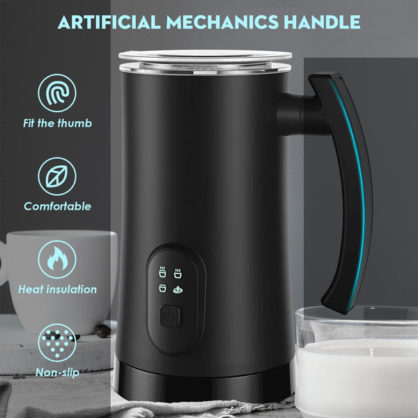 Electric Milk Frother 4 in 1 Automatic Milk Steamer and Foam Maker