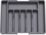 Lifewit Large Silverware Drawer Organizer, Expandable Utensil Tray for Kitchen, BPA Free Flatware and Cutlery Holder, Adjustable Plastic Storage for Spoons Forks Knives, Large, Black