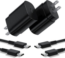 Type C Charger 2Pack 25W PD USBC Wall Charger for Samsung Galaxy Phones and Tablets
