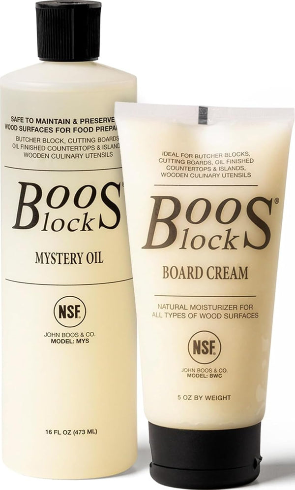 John Boos 5 oz Board Cream for Wood Surface Care with Beeswax and Mineral Oil
